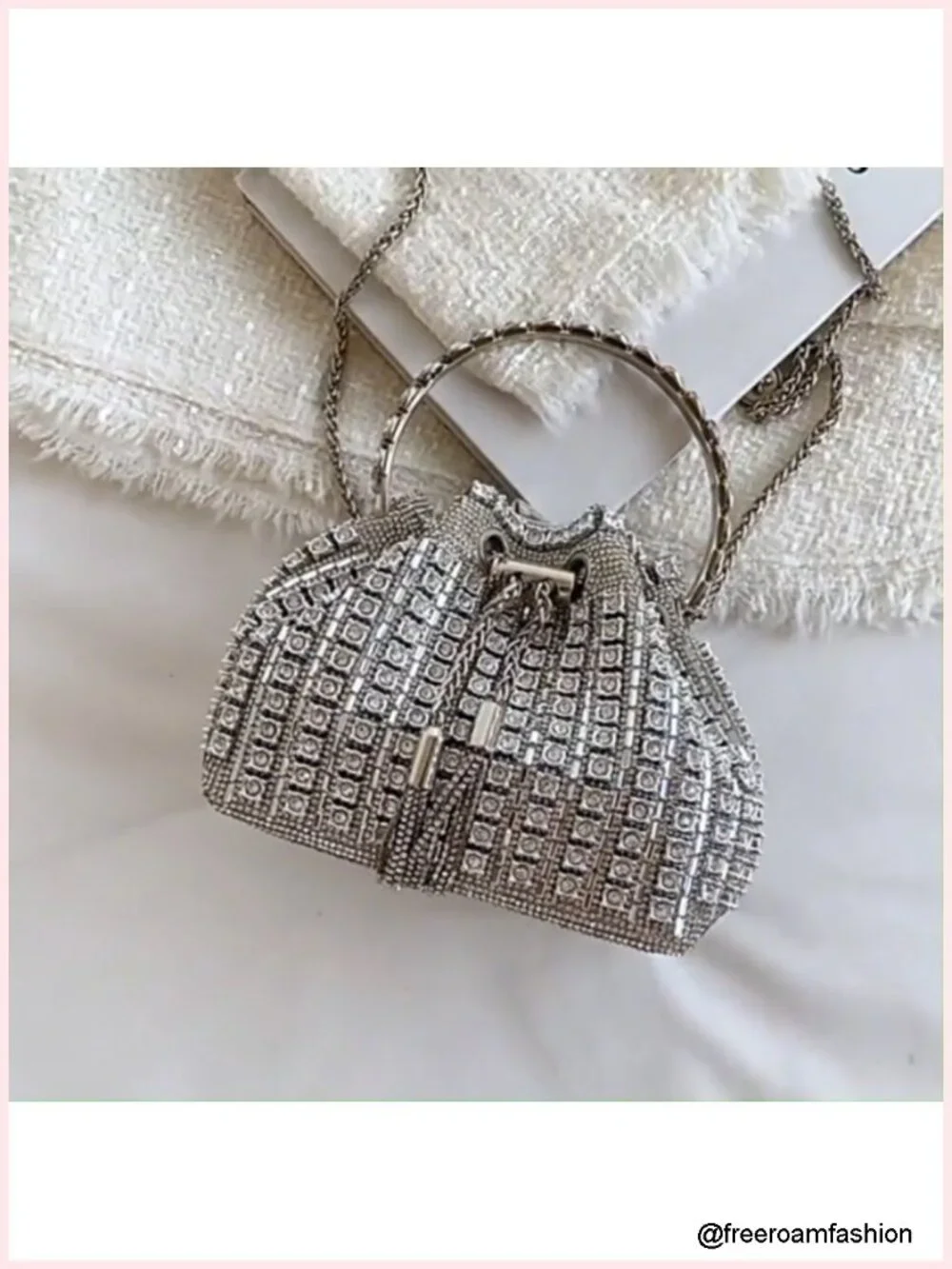 Rhinestone Evening Bag Sparkly Bling Clutch Purse Diamond Handbag for Party
